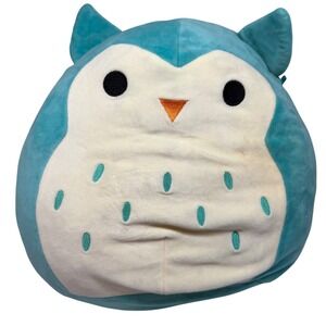 Squishmallows Teal Winston the Owl Plush Stuffed Animal Teal Cream Owl 8" Soft